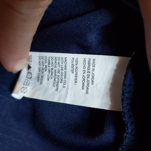 Izod Blue Gray Stripe Short Sleeve Men's Athletic Golf Polo Shirt, size Small - Picture 8 of 11